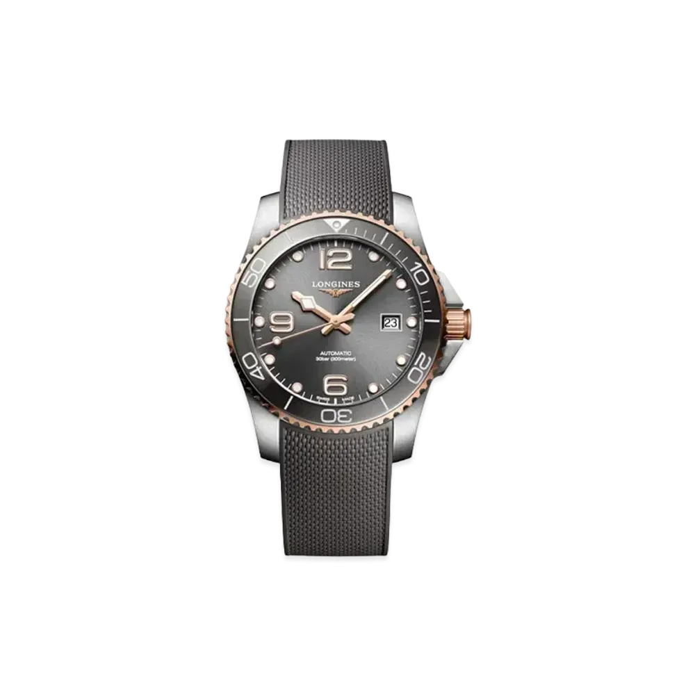 Longines Hydro Conquest 41.00mm "Sun Ray Gray/Stainless Steel/Ceramic/Gray" L3.781.3.78.9
