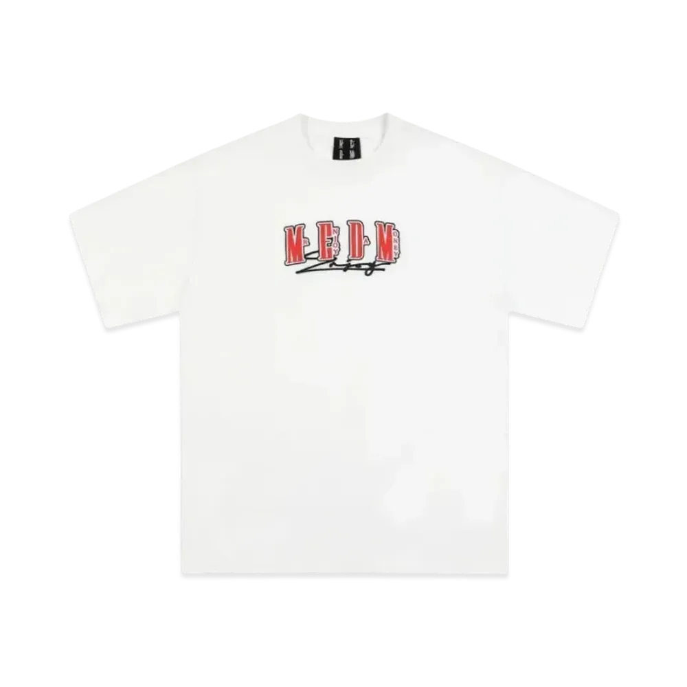 MR. ENJOY DA MONEY Four Character Logo Basic Short Sleeves "White"