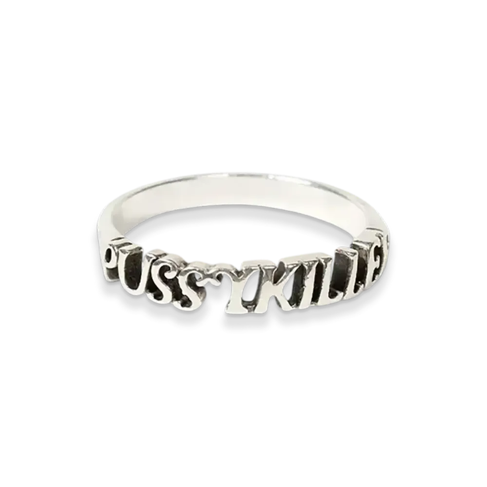 WACKO MARIA Pussykiller Ring "Silver"