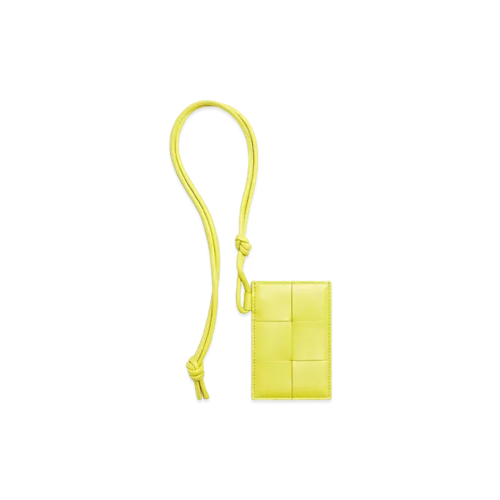 Bottega Veneta Card Case On Strap "Kiwi"