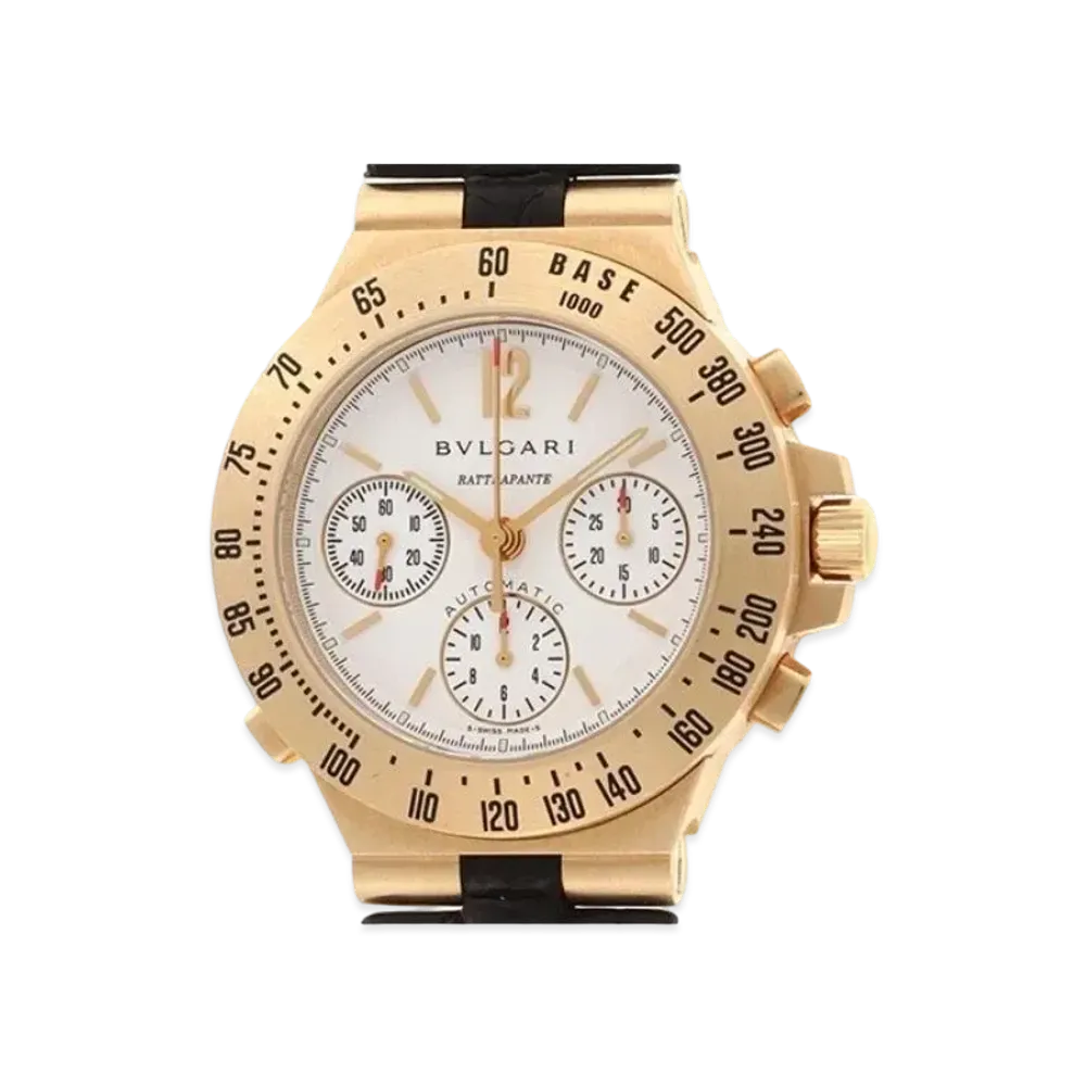 BVLGARI Diagono Rattrapante Chronograph "White/Yellow Gold/Black"