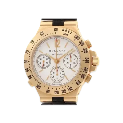 BVLGARI Diagono Rattrapante Chronograph "White/Yellow Gold/Black"
