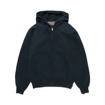 WACKO MARIA Heavy Weight Zip Hooded Sweat Shirt "Navy"