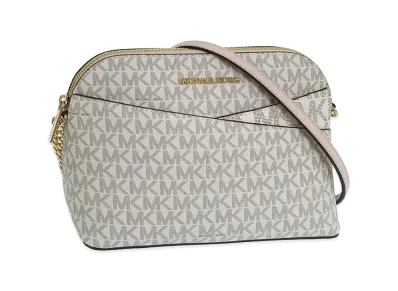 MICHAEL KORS Women's MD Dome Xcross Xbody "Beige Multi"