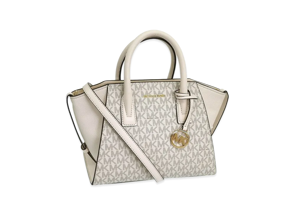MICHAEL KORS Women's Avril SM TZ Satchel "White"