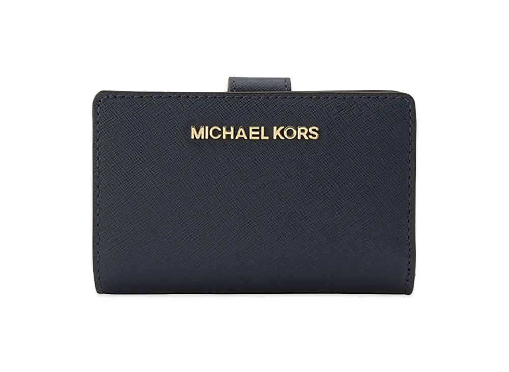 MICHAEL KORS Women's MD Bifld ZP CN Wallet "Navy"