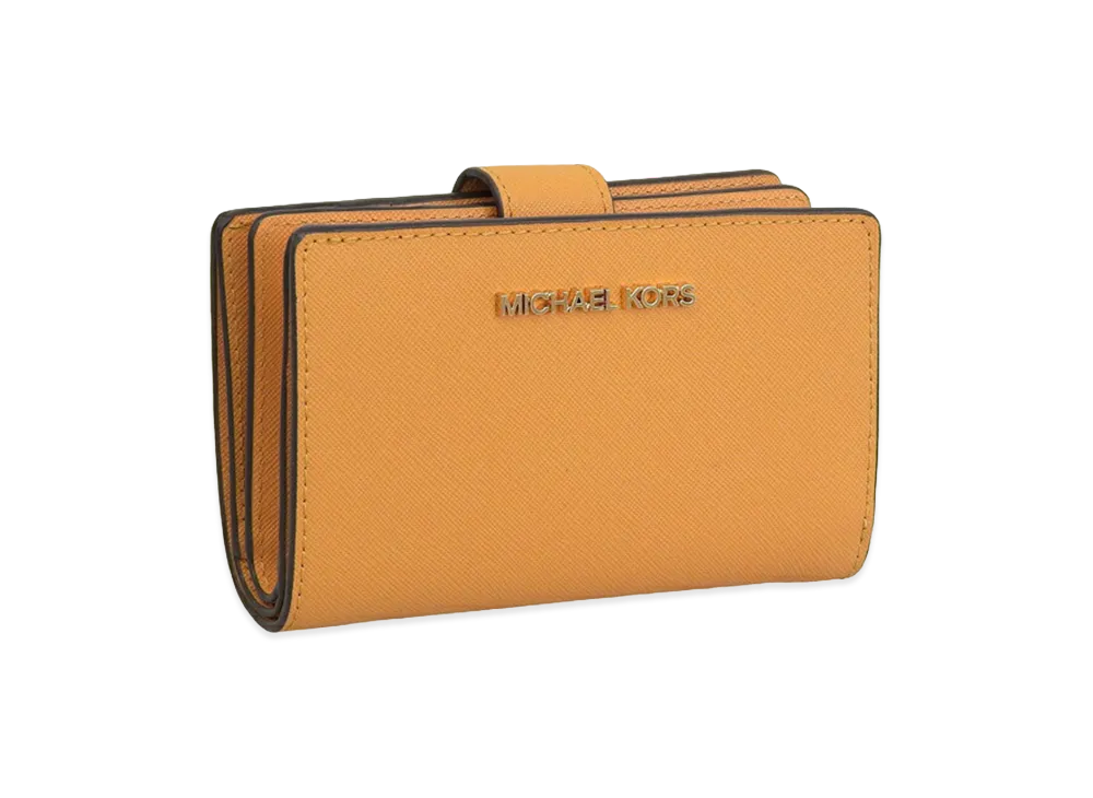 MICHAEL KORS Women's MD Bifld ZP CN Wallet "Orange"