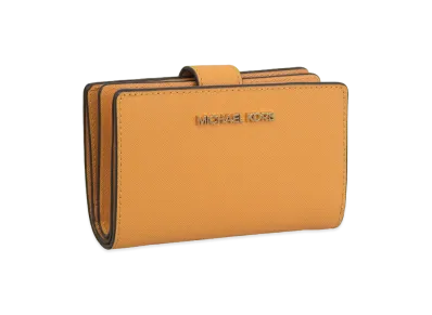 MICHAEL KORS Women's MD Bifld ZP CN Wallet "Orange"