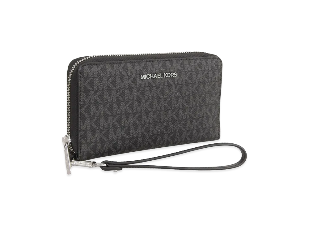 MICHAEL KORS Women's Jet Set Travel LG Flat MF Phone Case "Black"