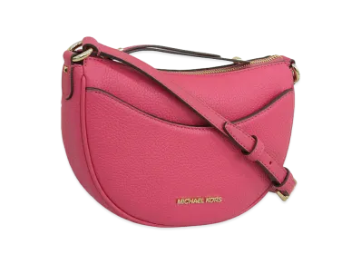 MICHAEL KORS Women's Dover SM Half Moon Xbody "Pink"
