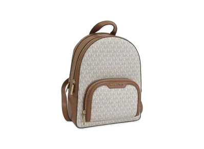 MICHAEL KORS Women's Jaycee MD Zip Pkt Backpack "Vanilla Multi"