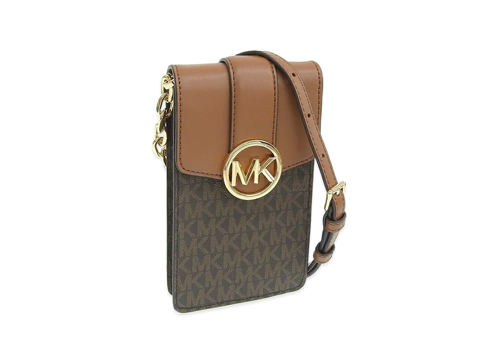 MICHAEL KORS Women's Carmen SM NS Phone Xbody "Brown"