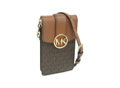 MICHAEL KORS Women's Carmen SM NS Phone Xbody "Brown"