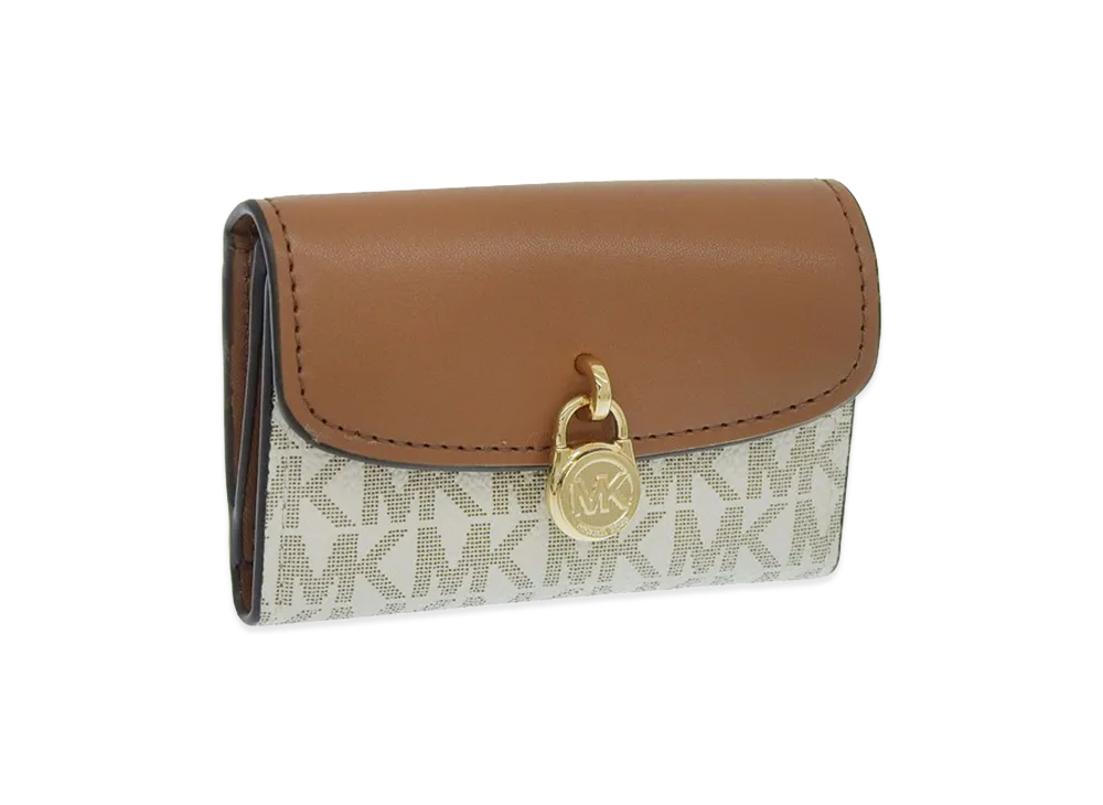 MICHAEL KORS Women's Lyra Coin Case "White"