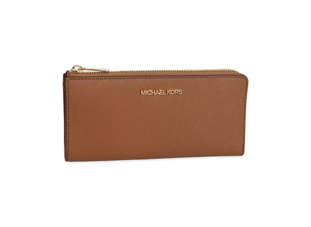 MICHAEL KORS Women's Jet Set Travel LG Three Qtr Zip "Brown"