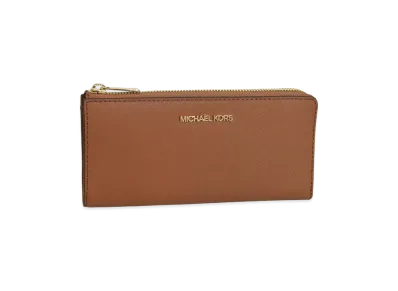 MICHAEL KORS Women's Jet Set Travel LG Three Qtr Zip "Brown"