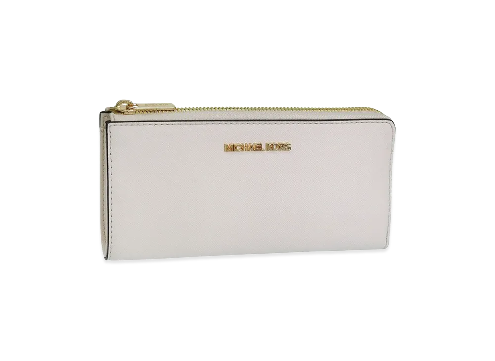 MICHAEL KORS Women's Jet Set Travel LG Three Qtr Zip "White"