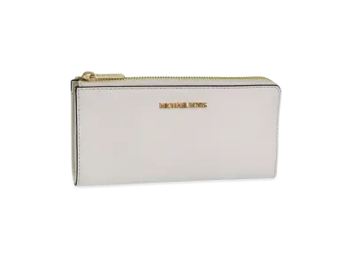 MICHAEL KORS Women's Jet Set Travel LG Three Qtr Zip "White"