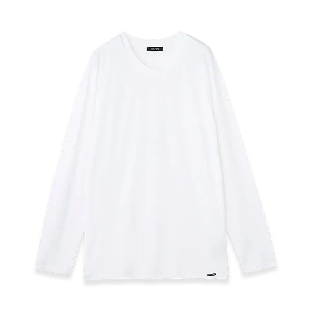 TOM FORD Crewneck L/S Tee "White"