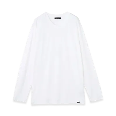 TOM FORD Crewneck L/S Tee "White"