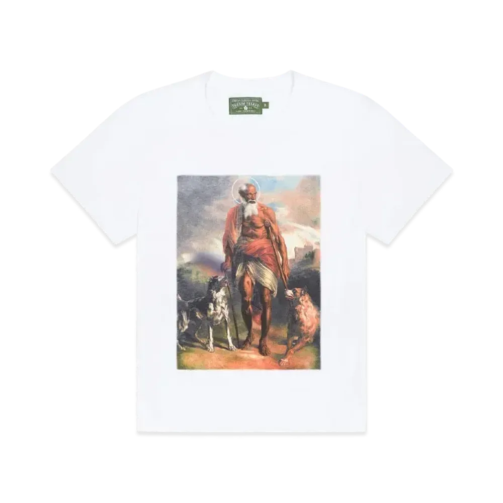 DENIM TEARS Black Lazarus Tee "White"
