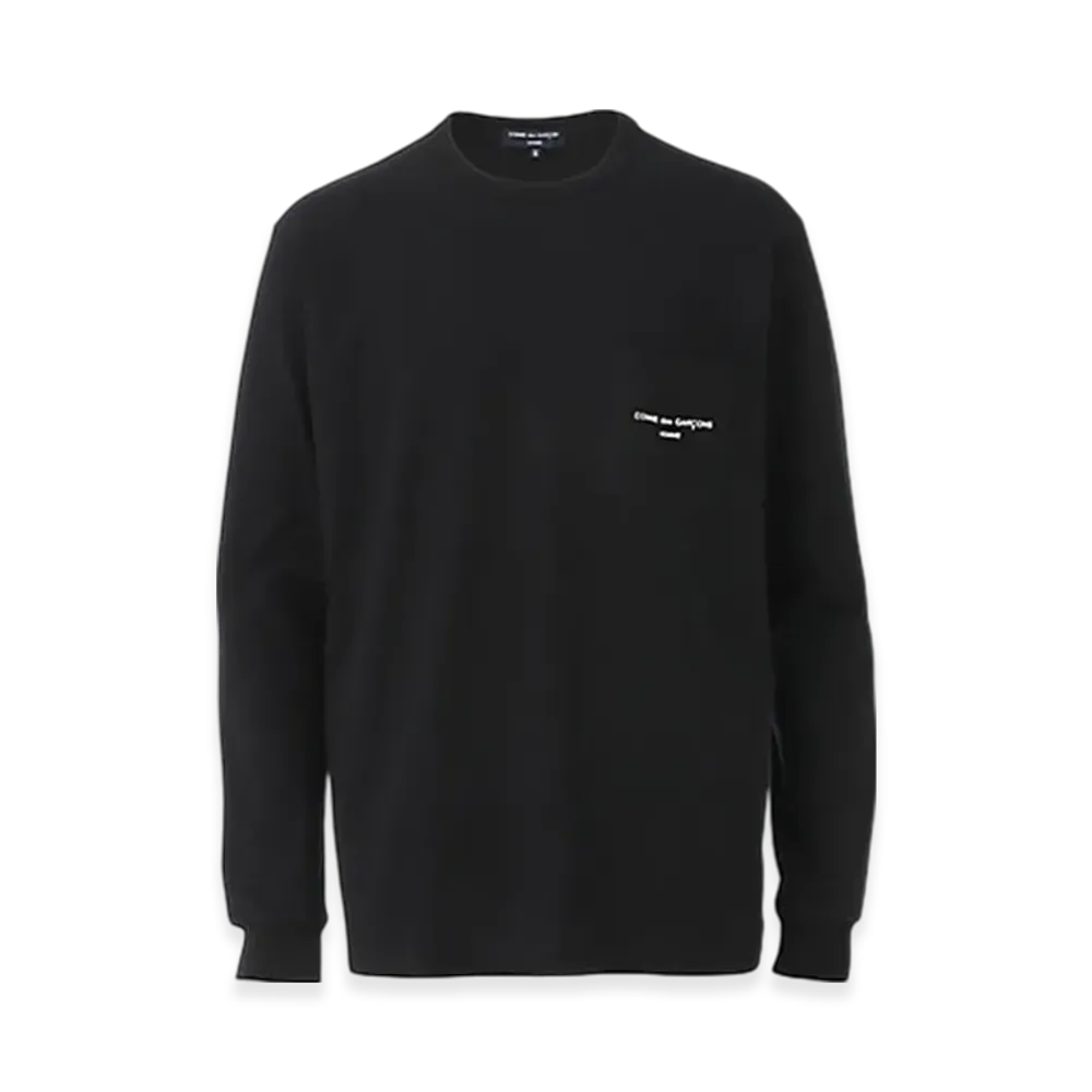 COMME des GARCONS HOMME Cotton Jersey Product Print L/S T-shirt "Black"