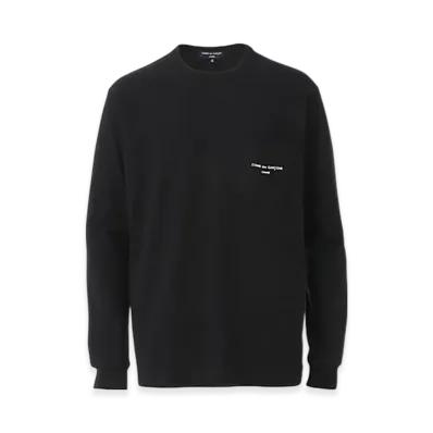 COMME des GARCONS HOMME Cotton Jersey Product Print L/S T-shirt "Black"