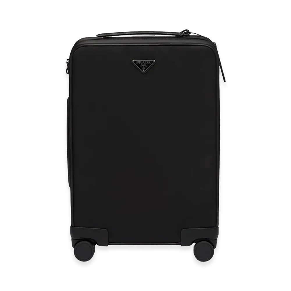 PRADA Triangle Logo Trolley "Black"