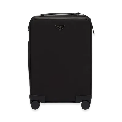 PRADA Triangle Logo Trolley "Black"