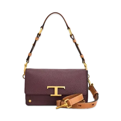 TOD'S T Timeless Crossbody Mini "Burgundy"