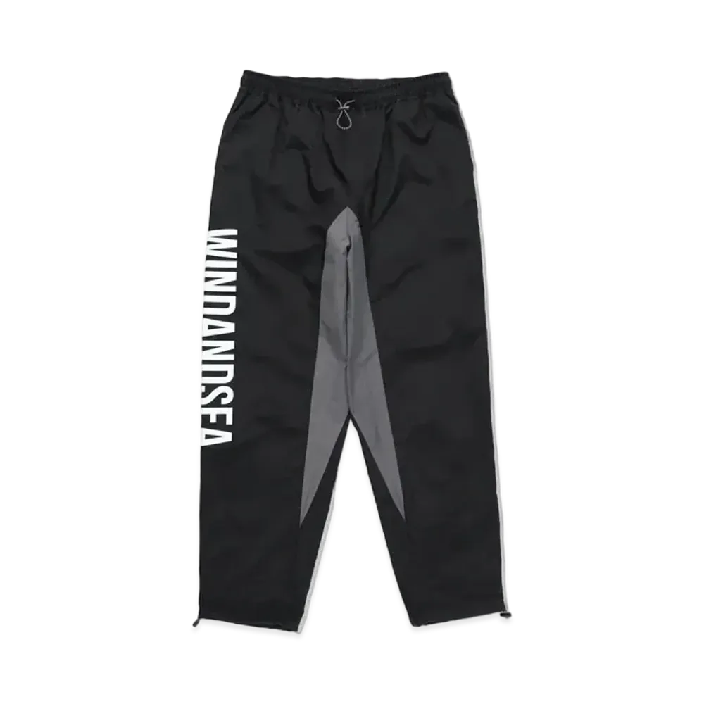 WIND AND SEA Recycled Fishing Net Nylon Pants "Black"