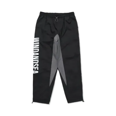 WIND AND SEA Recycled Fishing Net Nylon Pants "Black"