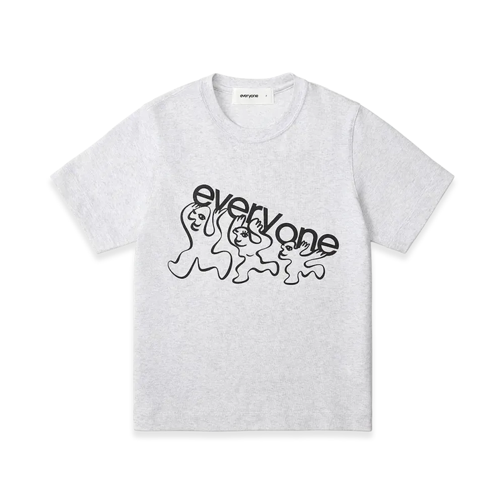 everyone Women's Vincent Tsang Familiar Graphic Short Sleeve Tee "Ash"