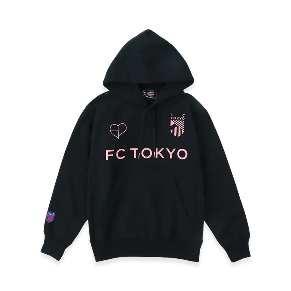 BLACKPINK x FC Tokyo Logo Hoodie "Black"