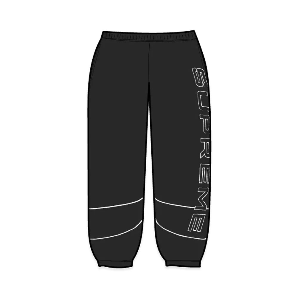 Supreme Paneled Sweatpant "Black"