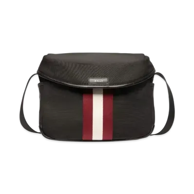 Bally Code Crossbody In Nylon "Black"