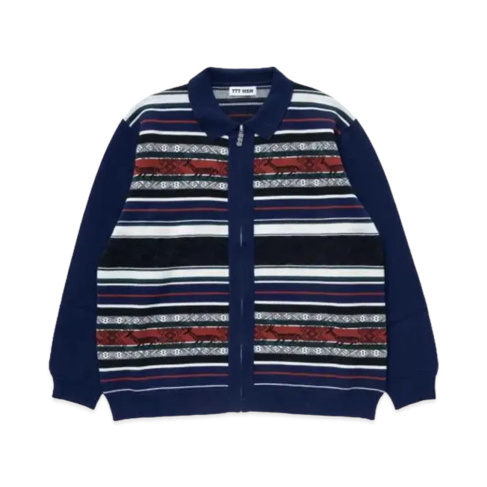 TTT MSW Nordic Zipup Cardigan "Navy"