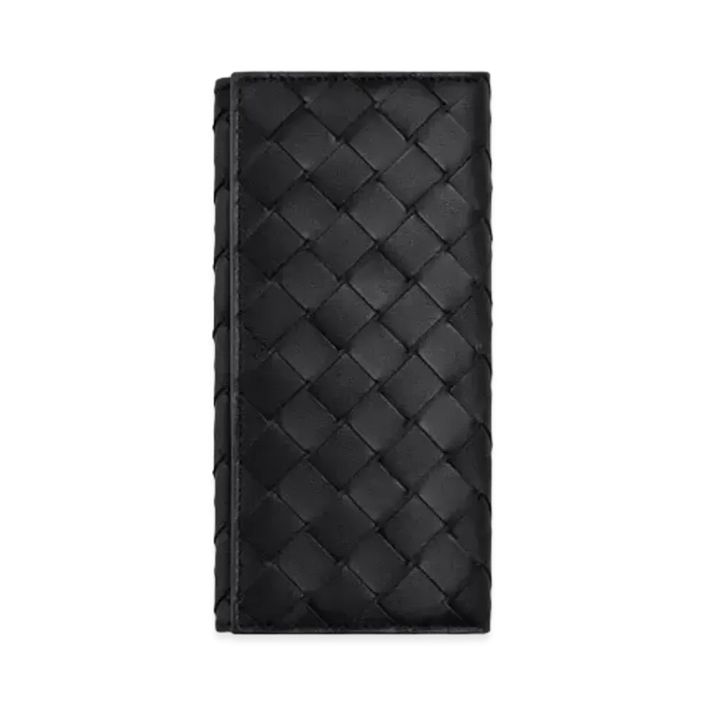 Bottega Veneta Long Wallet "Black Cobalt"