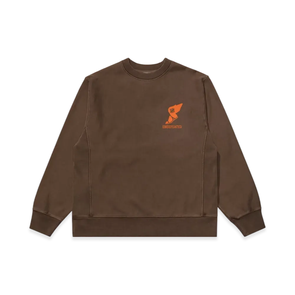 UNDEFEATED Track Crewneck "Brown"