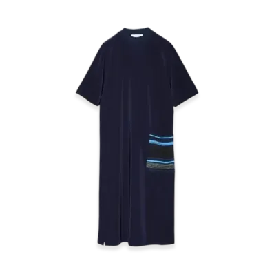 TOGA PULLA Pique Jersey Dress "Navy"
