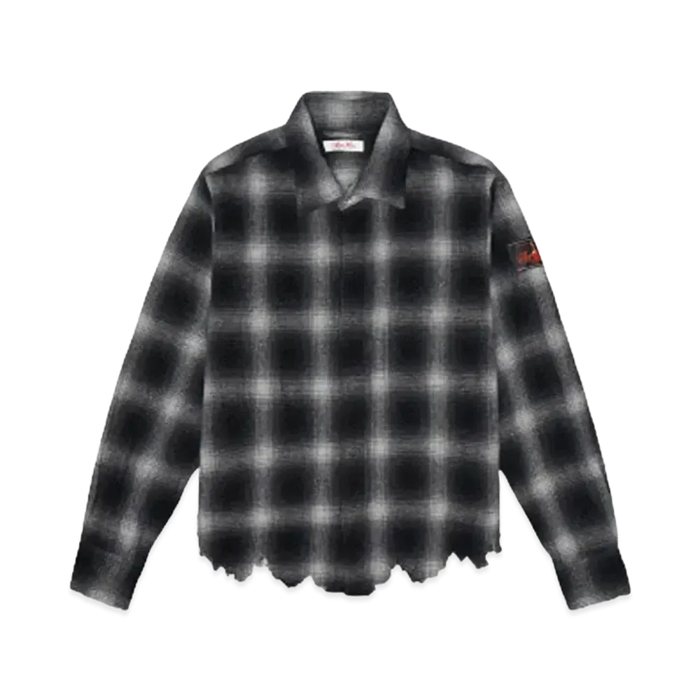 SYUMAN. Broken long Sleeves with rhinestone type3 "Gray/Blk"