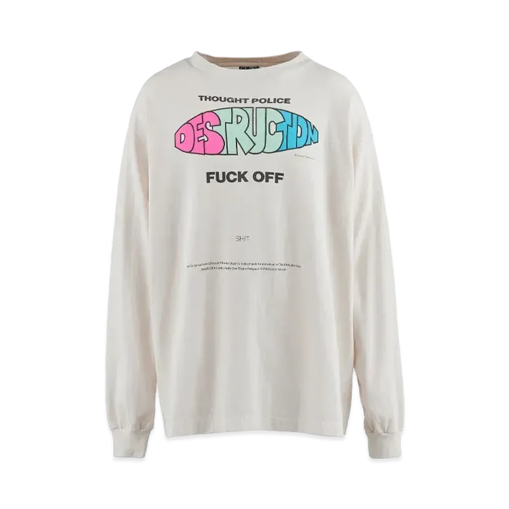 SAINT Mxxxxxx 24SS LS Tee Distruction "White"