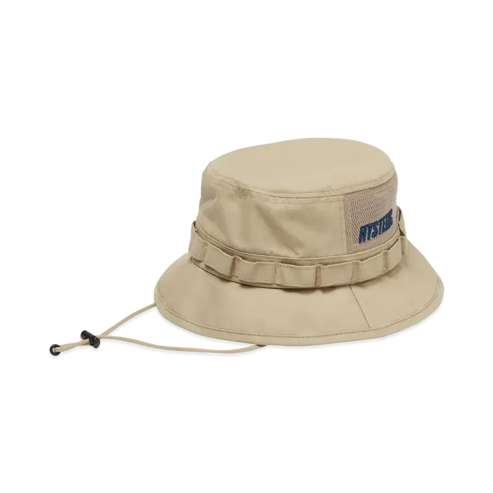 HYSTERIC GLAMOUR Logo Embroidered Adventure Hat "Beige"