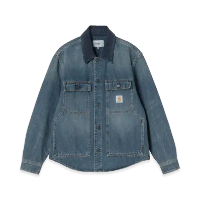 Carhartt WIP Oakland Shirt Jac "Blue/Dark Navy/Worn Used Wash"