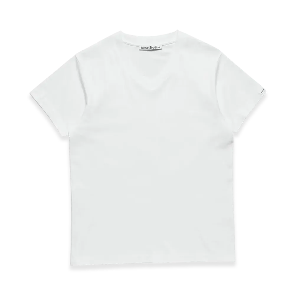 Acne Studios V-Neck T-Shirt "Optic White"