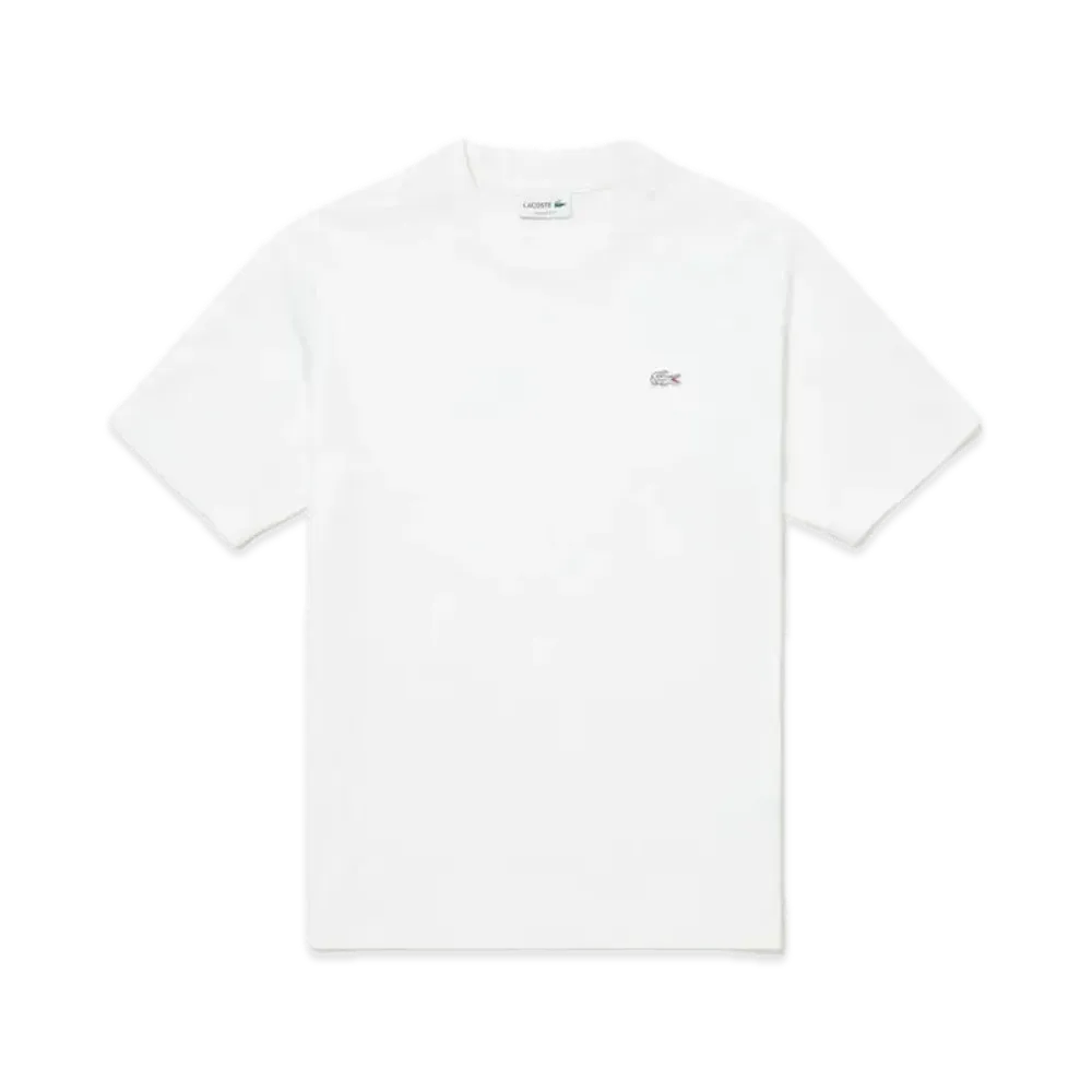 LACOSTE Outline Clock Crew Neck T-Shirt "White"