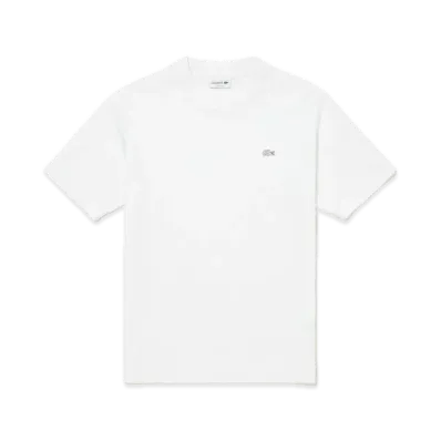 LACOSTE Outline Clock Crew Neck T-Shirt "White"