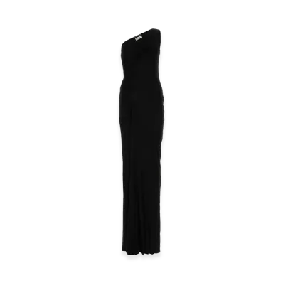 Saint Laurent Women's Viscose Long Dress "Black"