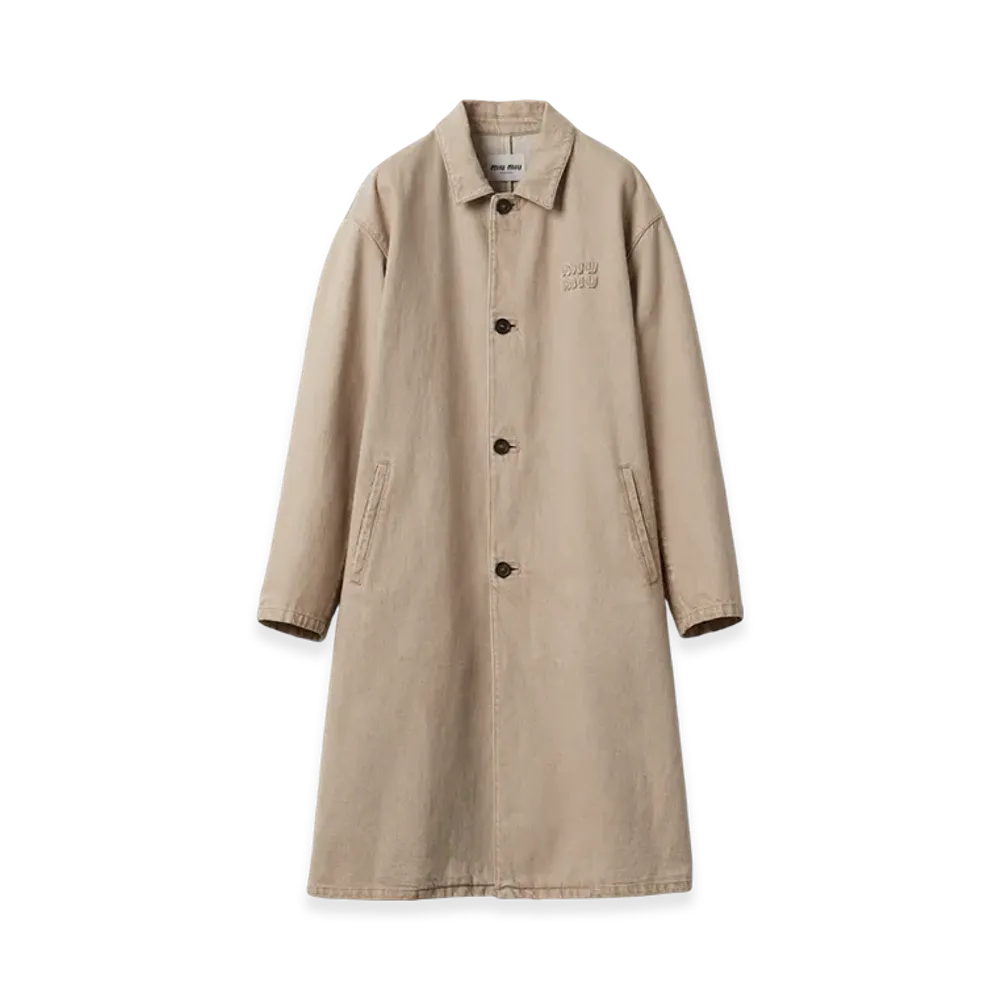 MIU MIU Denim Coat "Beige"