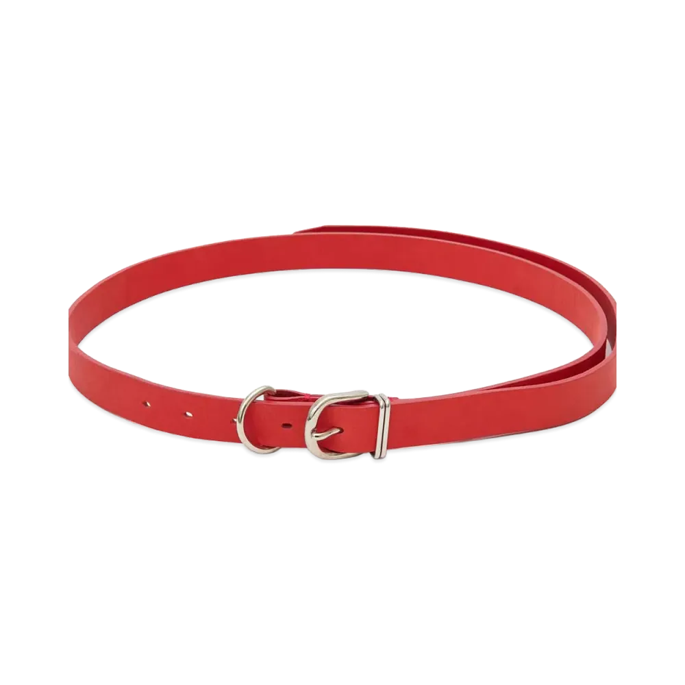 UNDERCOVER Cowhide Leather Belt "Red"